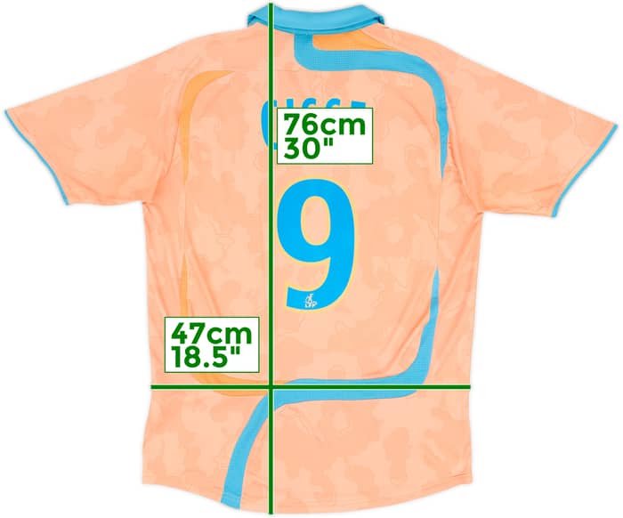 2007-08 Olympique Marseille Third Shirt Cisse #9 - 6/10 - (S)