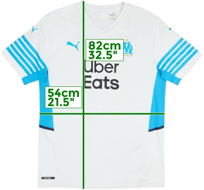2021-22 Olympique Marseille Home Shirt - 5/10 - (XXL)
