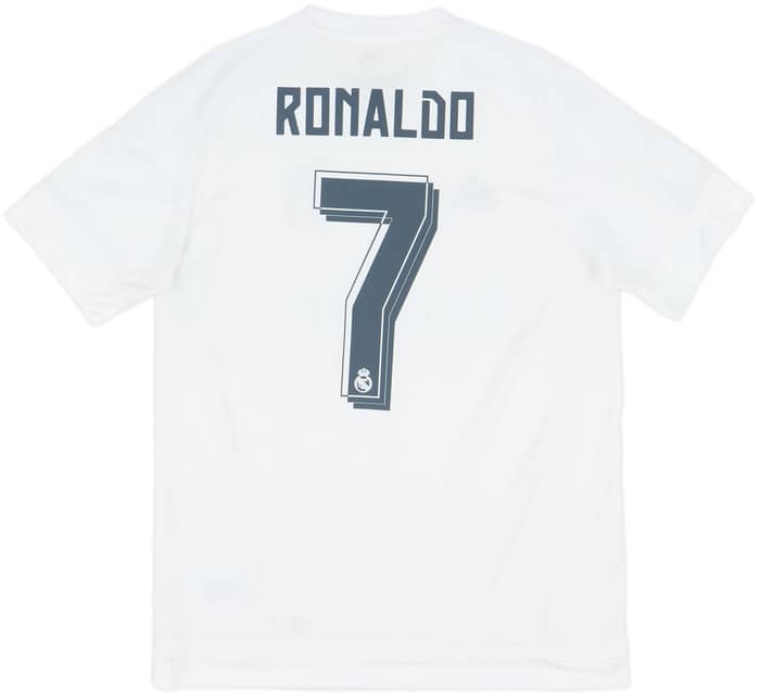 2015-16 Real Madrid Home Shirt Ronaldo #7 - 6/10 - (L)