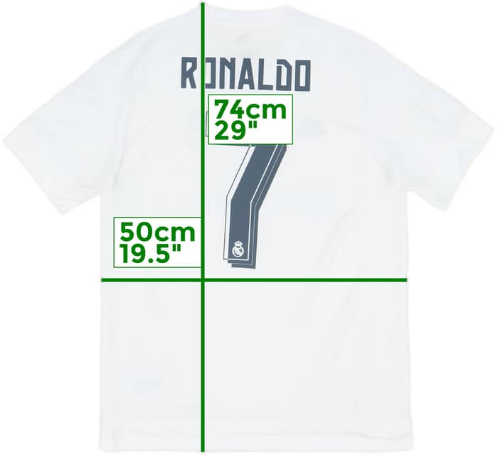 2015-16 Real Madrid Home Shirt Ronaldo #7 - 6/10 - (L)