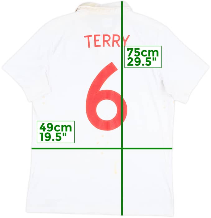 2009-10 England Home Shirt Terry #6 - 6/10 - (M)
