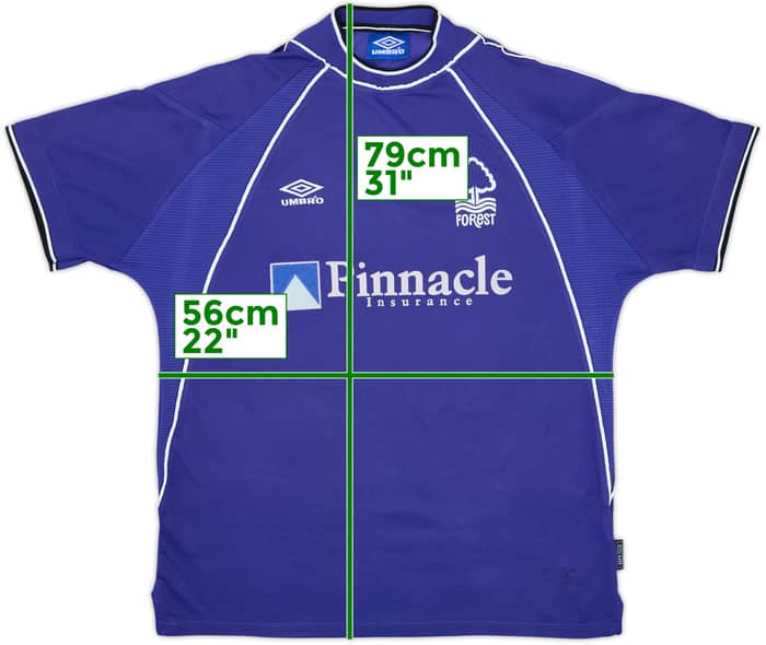 1999-01 Nottingham Forest Away Shirt - 8/10 - (XXL)