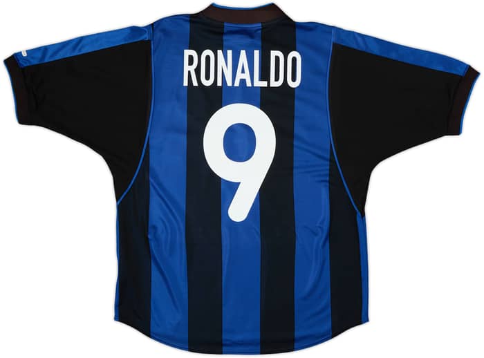 2000-01 Inter Milan Home Shirt Ronaldo #9 - 6/10 - (M)
