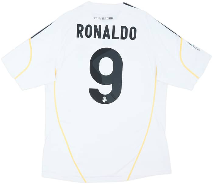 2009-10 Real Madrid Home Shirt Ronaldo #9 - 8/10 - (L)