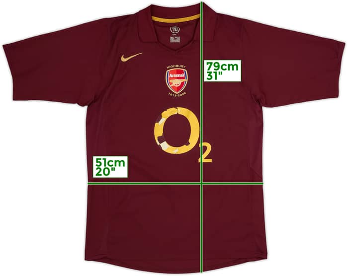2005-06 Arsenal Home Shirt - 5/10 - (M)