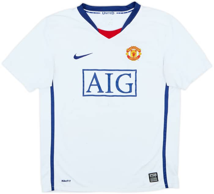 2008-10 Manchester United Away Shirt - 5/10 - (13-14 Years)