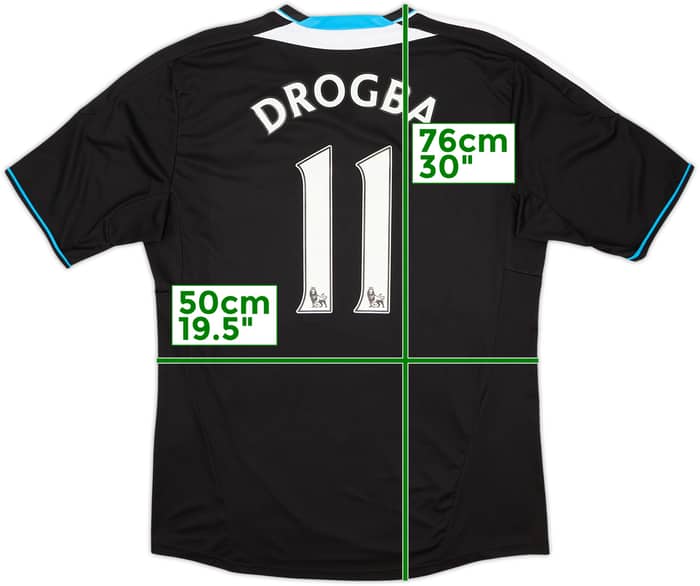 2011-12 Chelsea Away Shirt Drogba #11 - 7/10 - (L)