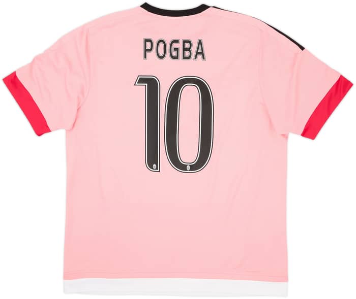 2015-16 Juventus Away Shirt Pogba #10 - 6/10 - (XL)
