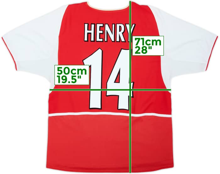 2002-04 Arsenal Home Shirt Henry #14 - 8/10 - (S)