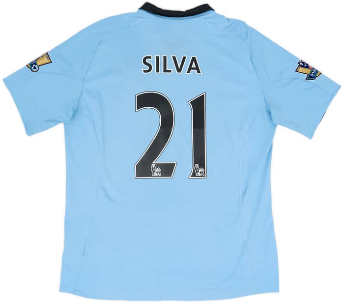 2012-13 Manchester City Home Shirt Silva #21 - 6/10 - (L)