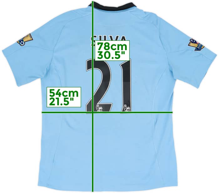 2012-13 Manchester City Home Shirt Silva #21 - 6/10 - (L)