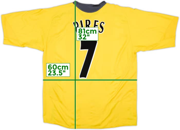 2005-06 Arsenal Away Shirt Pires #7 - 8/10 - (XXL)