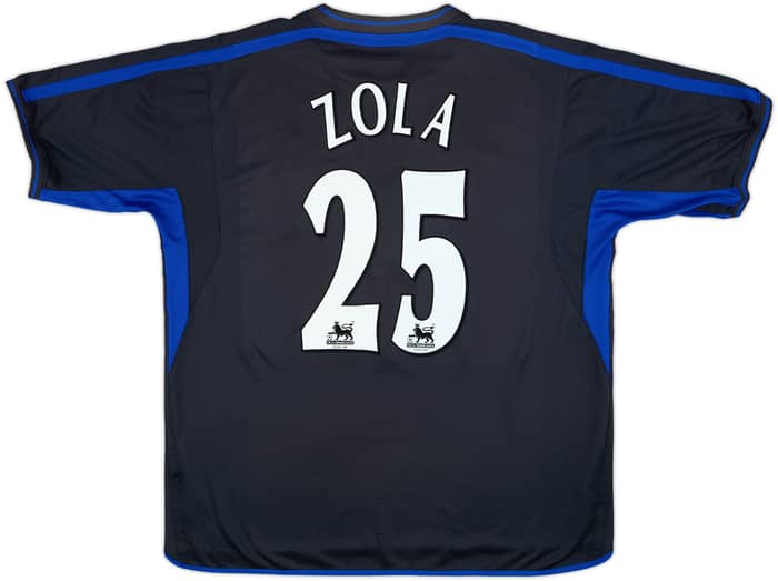 2002-04 Chelsea Away Shirt Zola #25 - 8/10 - (XXL)