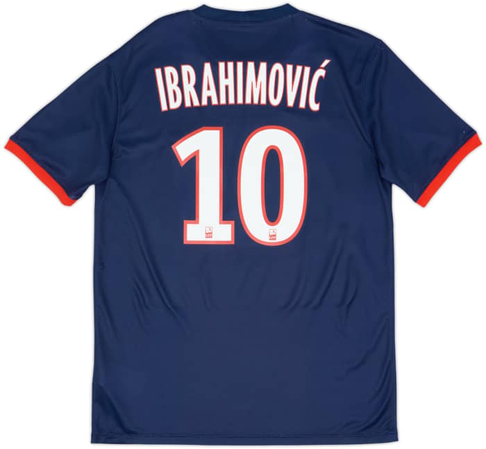 2013-14 Paris Saint-Germain Home Shirt Ibrahimovic #10 - 8/10 - (M)