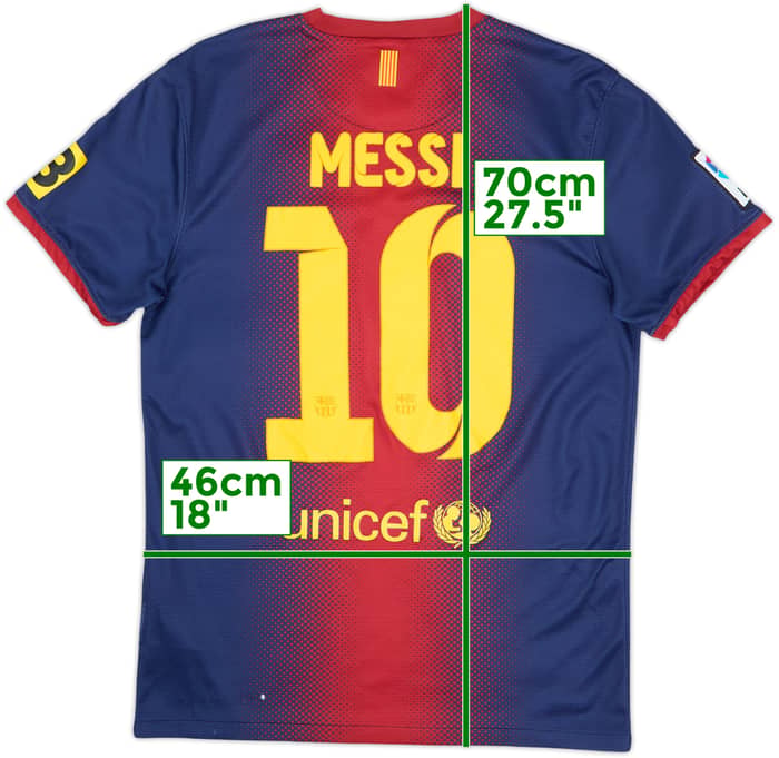 2012-13 Barcelona Camiseta Local Messi #10 - 4/10 - (S)