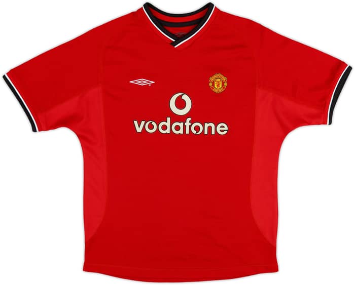 2000-02 Manchester United Home Shirt - 8/10 - (L.Boys)