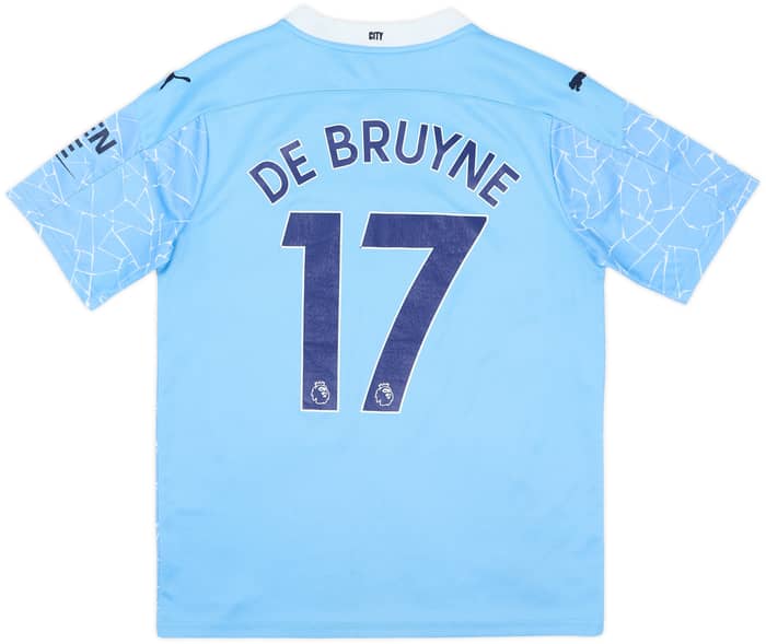 2020-21 Manchester City Home Shirt De Bruyne #17 - 6/10 - (S)