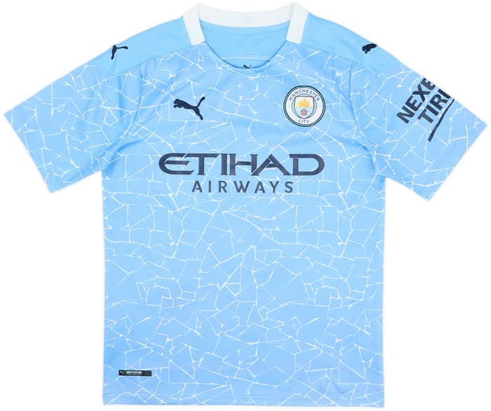2020-21 Manchester City Home Shirt De Bruyne #17 - 6/10 - (S)