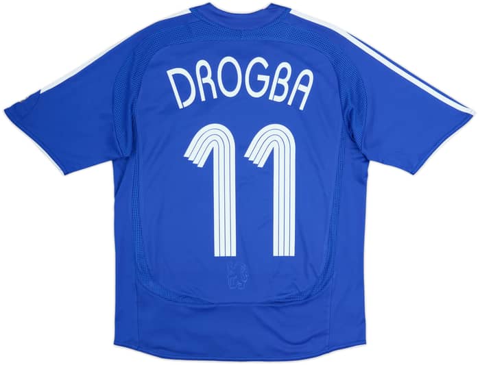2006-08 Chelsea Home Shirt Drogba #11 - 8/10 - (L.Boys)
