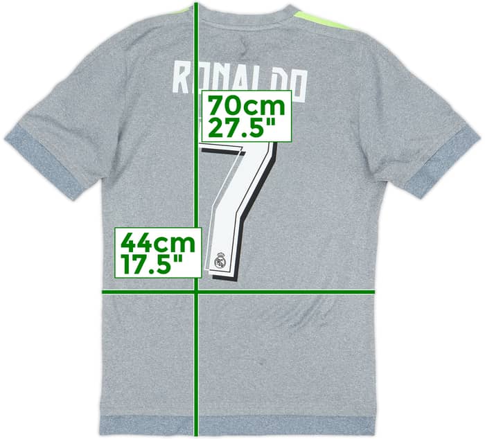 Camiseta de visitante del Real Madrid 2015-16 Ronaldo #7 - 4/10 - (S)