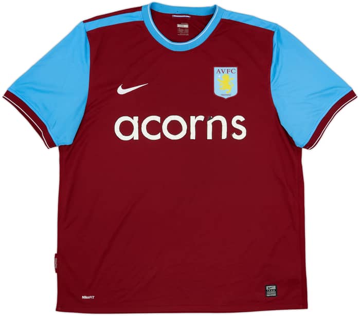 2009-10 Aston Villa Home Shirt Delph #16 - 5/10 - (XL)