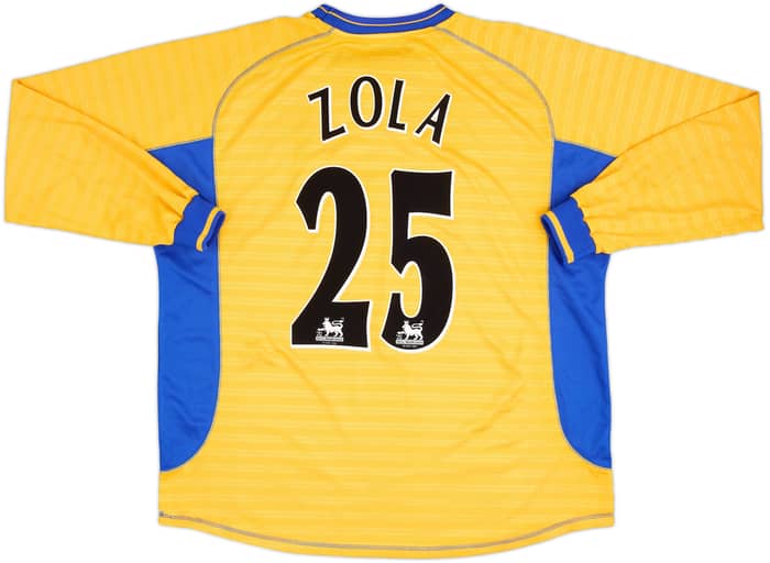 2000-01 Chelsea Away L/S Shirt Zola #25 - 8/10 - (XXL)