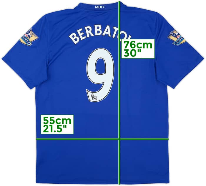 2008-09 Manchester United Third Shirt Berbatov #9 - 9/10 - (L)