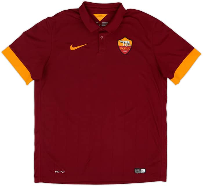 2014-15 Roma Home Shirt De Rossi #16 - 8/10 - (L)