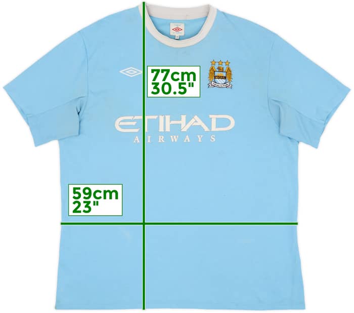 2009-10 Manchester City Home Shirt - 5/10 - (XXL)