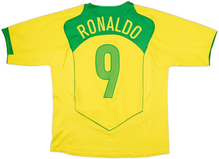 2004-06 Brasil Camiseta Local Ronaldo #9 - 7/10 - (L)