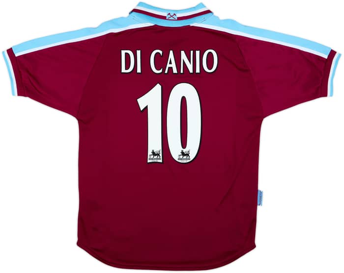 1999-01 West Ham Home Shirt Di Canio #10 - 8/10 - (M)
