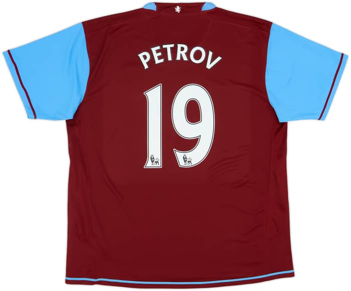 2007-08 Aston Villa Home Shirt Petrov #19 - 6/10 - (XL)