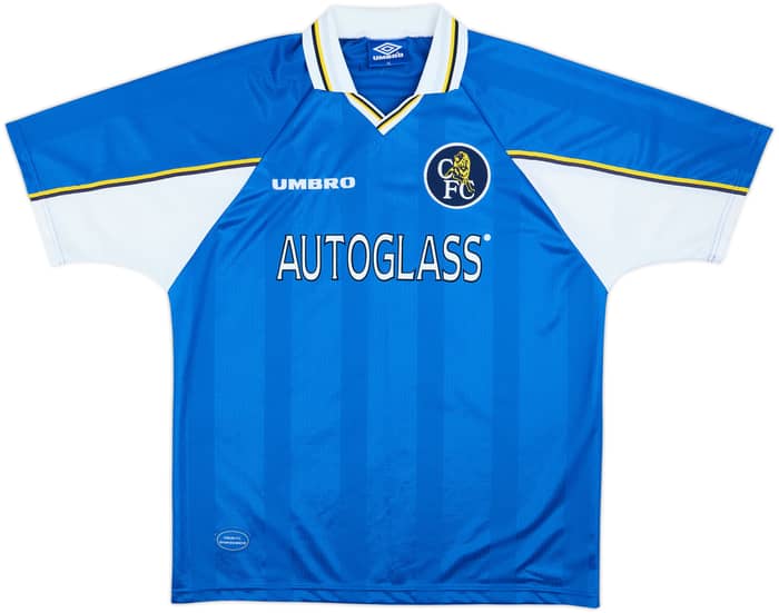 1997-99 Chelsea Home Shirt Zola #25 - 8/10 - (XL)