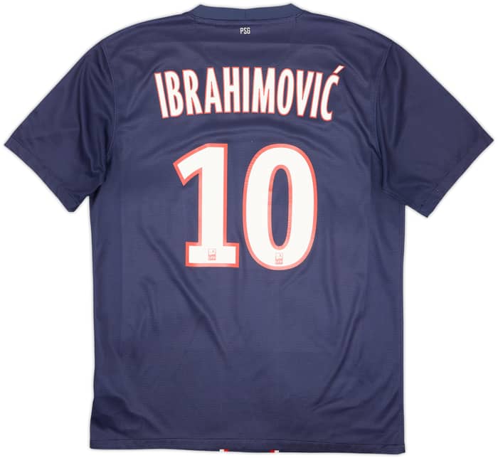 2012-13 Paris Saint-Germain Home Shirt Ibrahimovic #10 - 8/10 - (M)