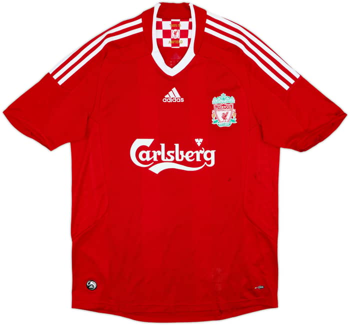 Camiseta de local firmada del Liverpool 2008-10 Torres #9 - 5/10 - (M)