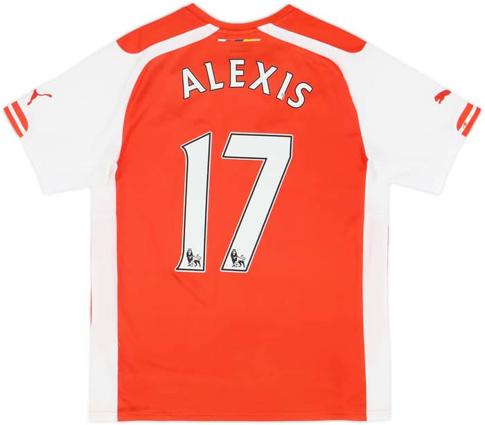 2014-15 Arsenal Home Shirt Alexis #17 - 6/10 - (S)