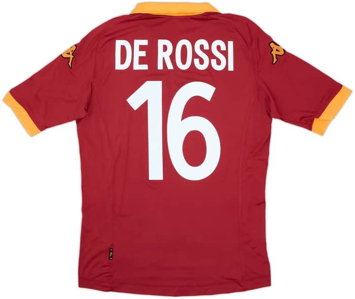 2012-13 Roma Home Shirt De Rossi #16 - 8/10 - (XL)