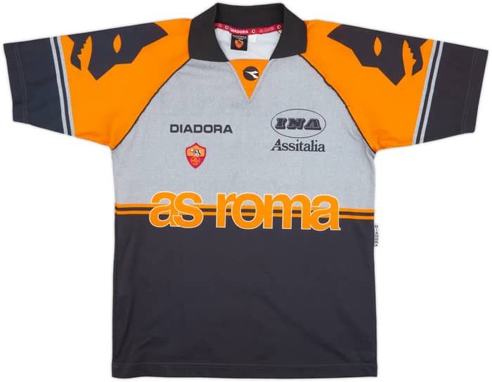 Camiseta Diadora de entrenamiento del Roma 1997-98 - 8/10 - (M)