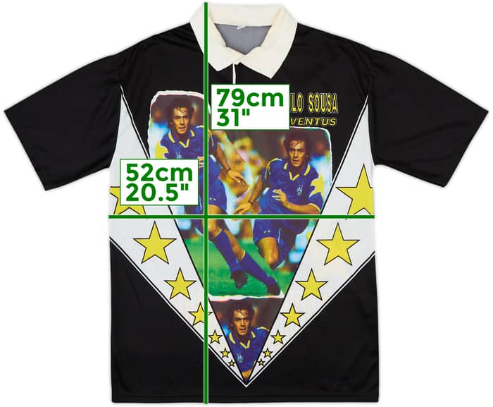 1994-95 Juventus 'Paulo Sousa' Graphic Shirt - 9/10 - (XL)