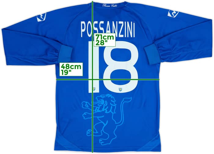 2009-10 Brescia Home L/S Shirt Possanzini #18 - 5/10 - (M)