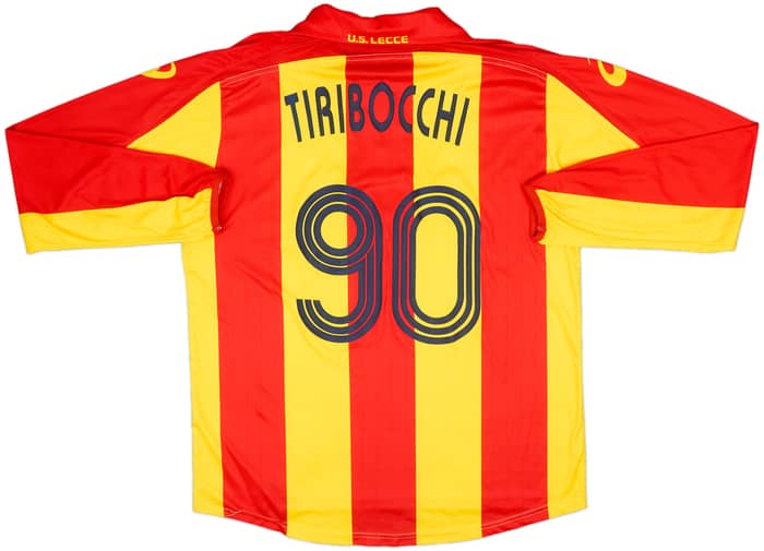 2007-08 Lecce Home L/S Shirt Tiribocchi #90 - 6/10 - (XL)