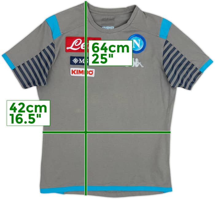 Camiseta Kappa de entrenamiento del Napoli 2017-18 - 5/10 - (L)