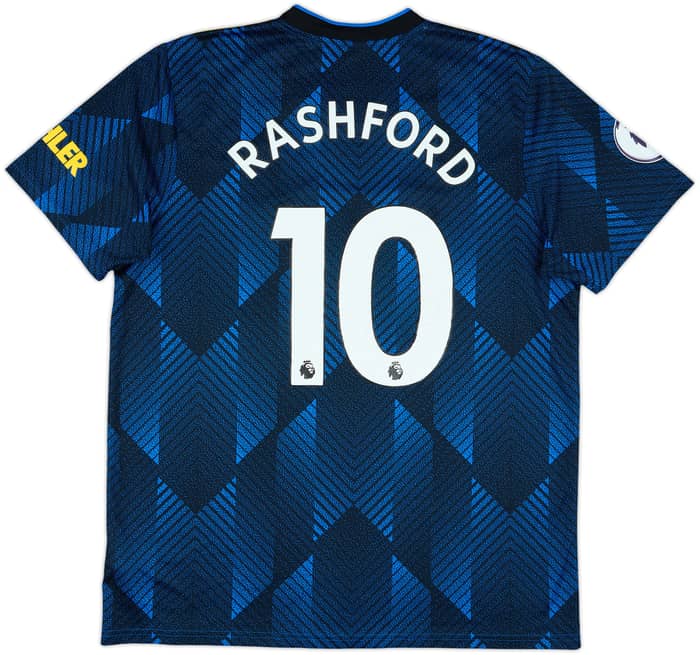 2021-22 Manchester United Third Shirt Rashford #10 - 5/10 - (XL)