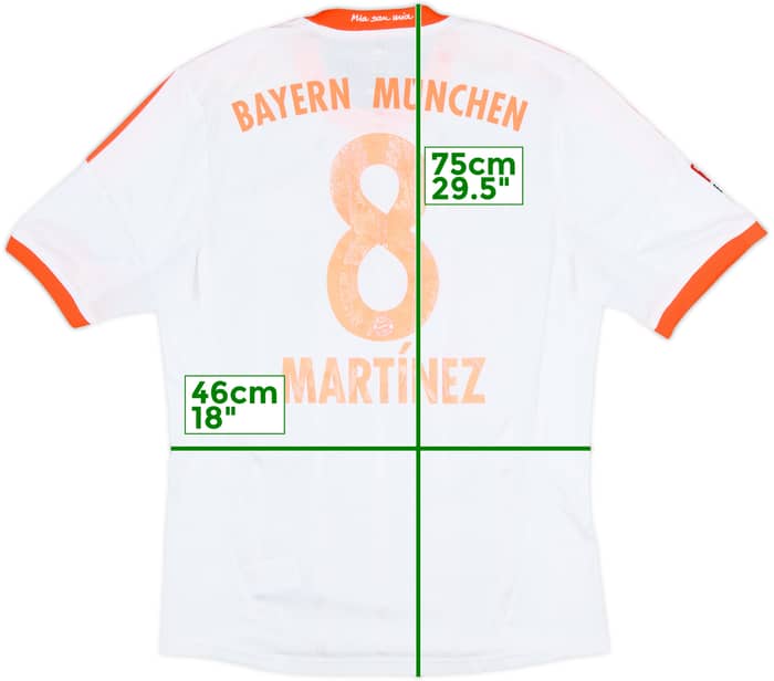 2012-13 Bayern Munich Away Shirt Martinez #8 - 5/10 - (M)