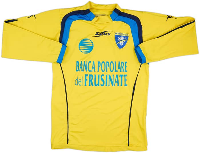 2005-06 Frosinone Match Issue Signed Home L/S Shirt #9
