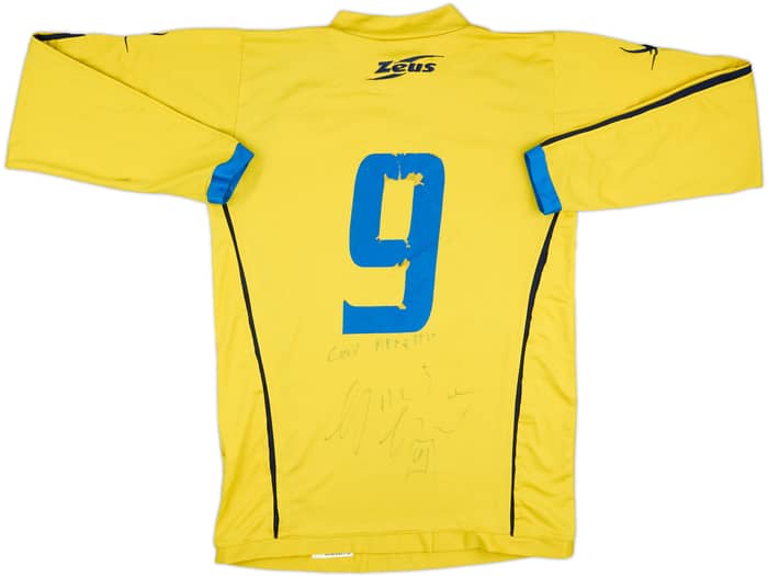 2005-06 Frosinone Match Issue Signed Home L/S Shirt #9