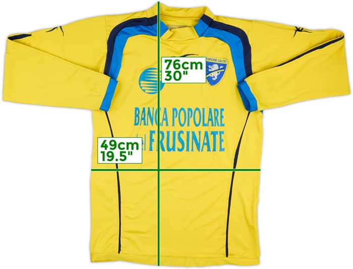 2005-06 Frosinone Match Issue Signed Home L/S Shirt #9