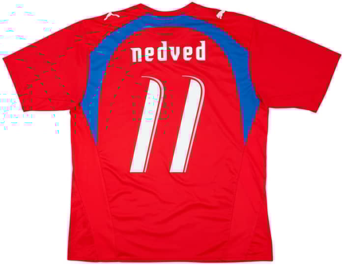 2006-08 Czech Republic Basic Home Shirt Nedved #11 - 5/10 - (L)