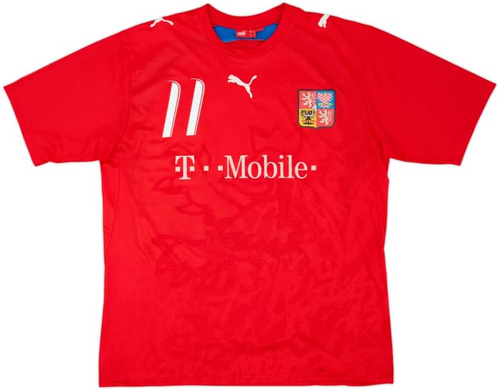 2006-08 Czech Republic Basic Home Shirt Nedved #11 - 5/10 - (L)