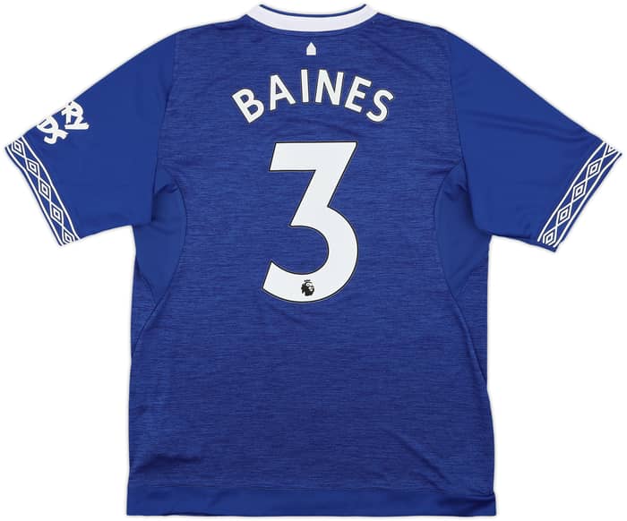 2018-19 Everton Home Shirt Baines #3 - 10/10 - (L)